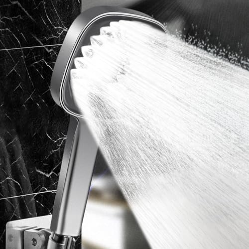 high-pressure showerhead handheld instant pressure increase easy to use low pressure compatible