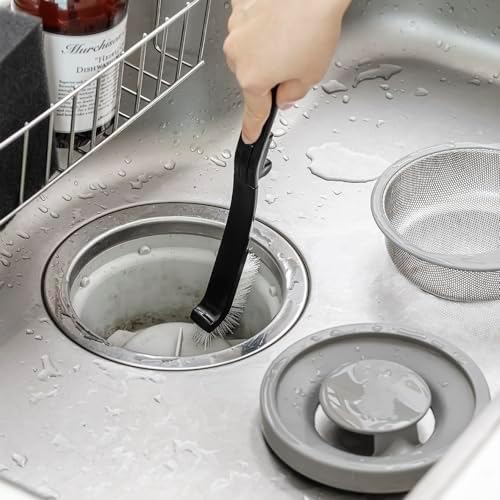 Stylish Folding Drain BrushCompact and Durable Kitchen Tool