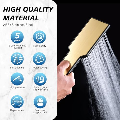 Stylish QISHENG Handheld Shower Head High Pressure Water Saving