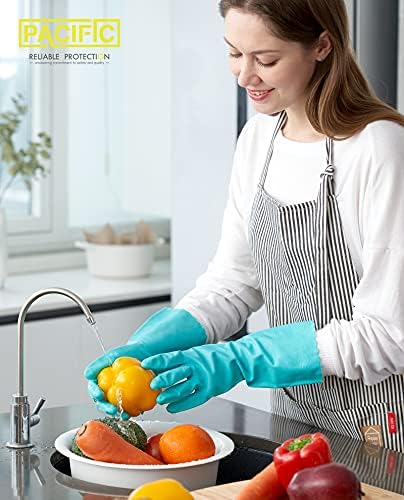 PACIFIC Cleaning Gloves with Latex Free Reusable and Green