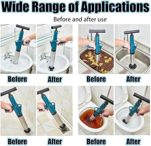 Pneumatic Floor Drain Toilett Plunger - Efficient Clog Remover