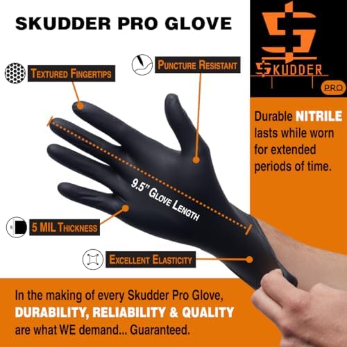Skudder Pro Disposable Nitrile Gloves