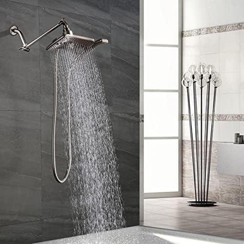 Bright Showers Brushed Nickel Shower Head Combo