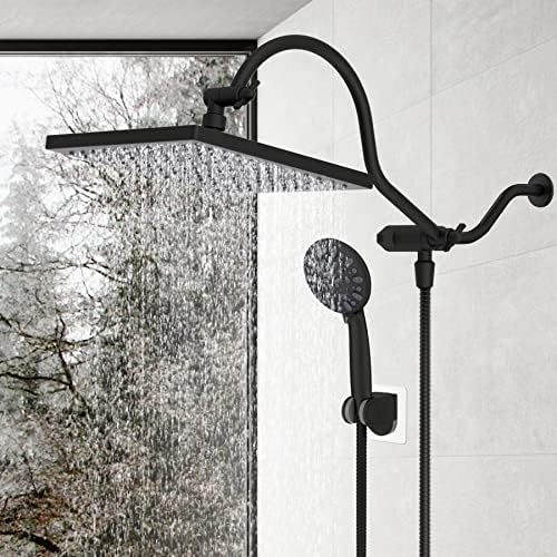 Enjoy Ultimate Relaxation with Hibbent Rainfall Shower Head Combo