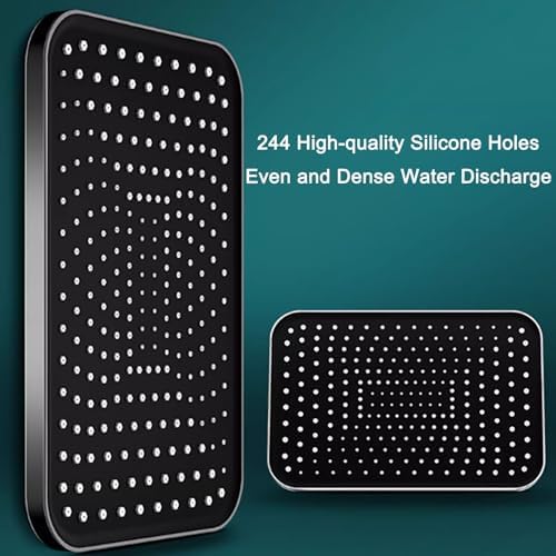 WHYATT 13-inch rainfall shower head and handheld combination Silver