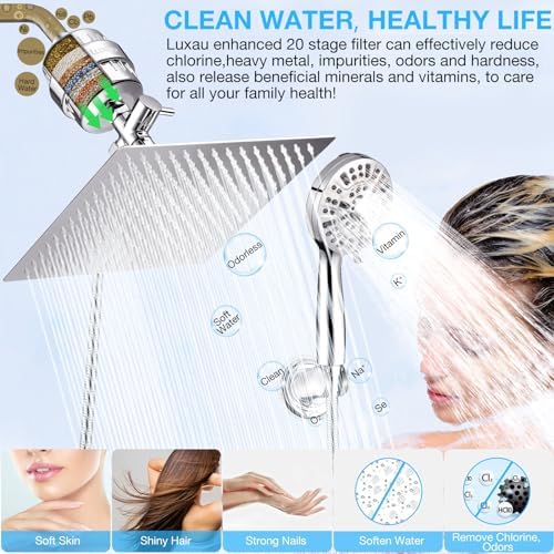 Luxau 10 Dual Filtered Shower Head