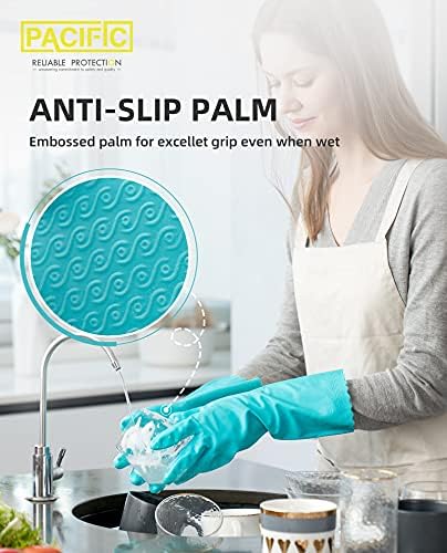 PACIFIC Cleaning Gloves with Latex Free Reusable and Green