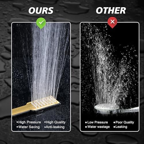 Stylish QISHENG Handheld Shower Head High Pressure Water Saving