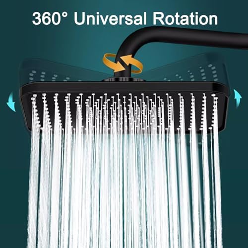 WHYATT 13-inch rainfall shower head and handheld combination Silver