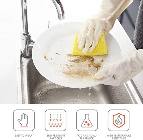 BOOMJOY 6-Piece Nitrile Cleaning Gloves