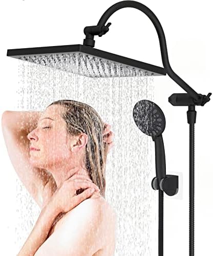 Enjoy Ultimate Relaxation with Hibbent Rainfall Shower Head Combo