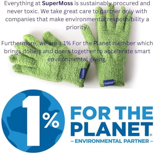 Microfiber Houseplant Gloves for Plants - No more dusty plants