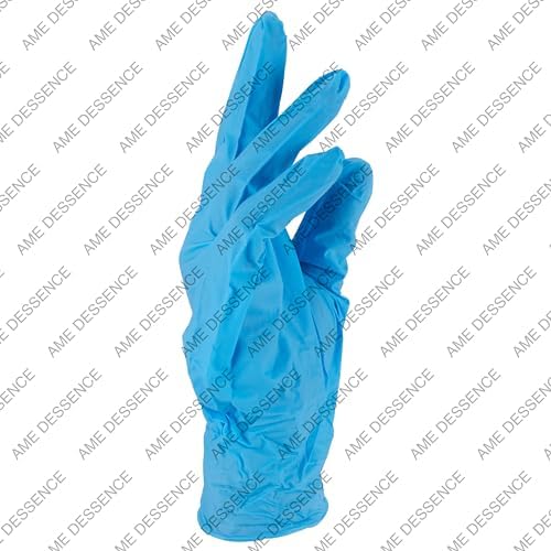 AME DESSENCEBlue Powder-Free Disposable Nitrile Gloves - Durable Safe for Cleaning mehr