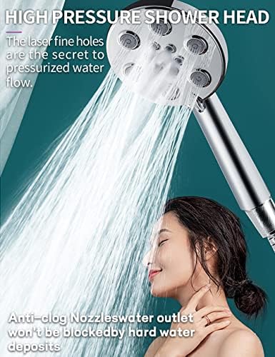 High Pressure Handheld Shower Head with 3 Spray Modes