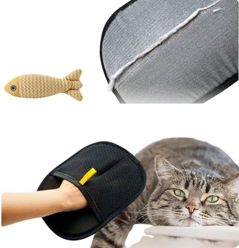 Double Sided Pet Grooming Gloves for Hair Removal 1