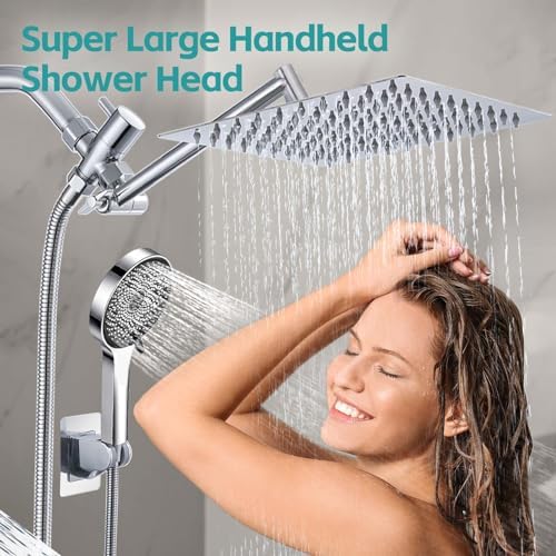 8 Sliver Extension Handheld Shower Head with 60 Hose