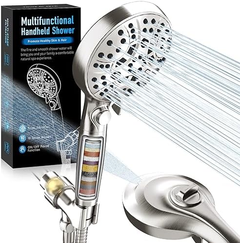 Efficient 8-Mode shower head for hard water by JONKEAN