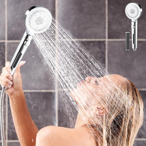 Handheld High Pressure Showerhead with Detachable Nozzle