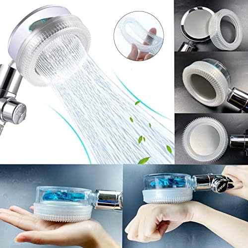 Besititli Upgrade Hydro Jet Handheld Shower Head Kit with 3 Panels Green
