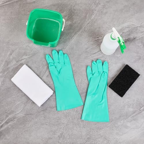Professional Heavy-Duty Cleaning Gloves with Soft Flock Liner 10 Pairs