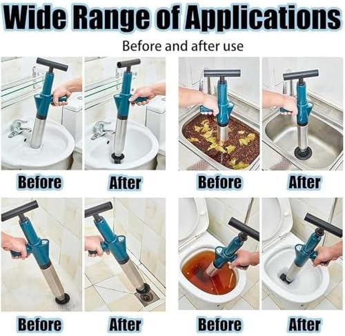 Pneumatic Floor Drain Unclogging Tool