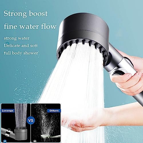 German massage shower with multiple settings and pressure boost