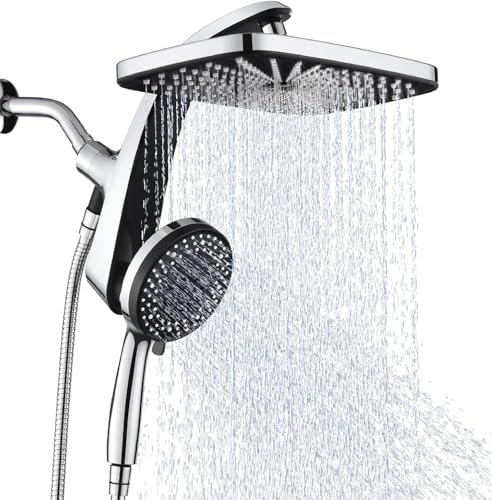 Cool Handheld Rain shower Head 12 inch Square 10 spray modes