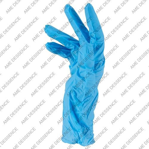 AME DESSENCEBlue Powder-Free Disposable Nitrile Gloves - Durable Safe for Cleaning mehr