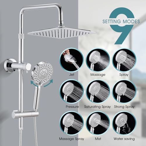 10-Inch High Pressure Rainfall Shower Head