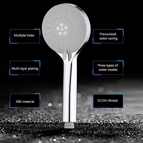 HOHXFYP Robust 3-Function Detachable Handheld Showerheader