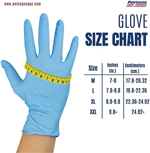 Nitrile Exam Gloves Disposable 100-Piece Box Powder Free No Latex