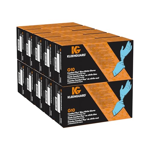 Discreet-Kleenguard G10 Comfort Plus Blue Nitrile Gloves 4 Mil