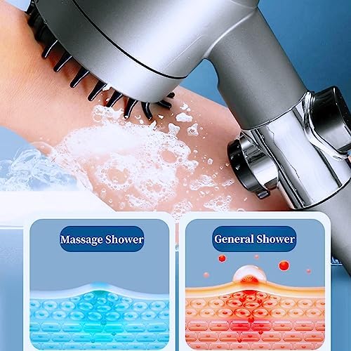 German massage shower with multiple settings and pressure boost