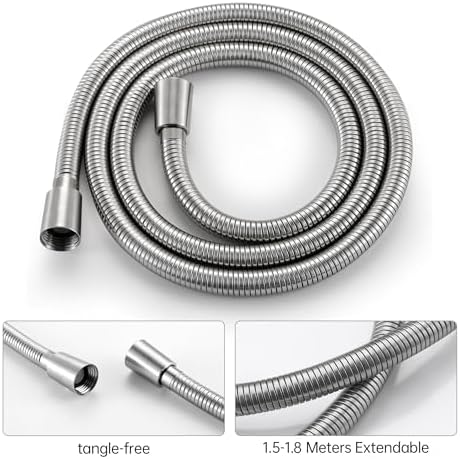 KES BRASS Handheld Shower Head with 15-Meter Long Hose and Bracket