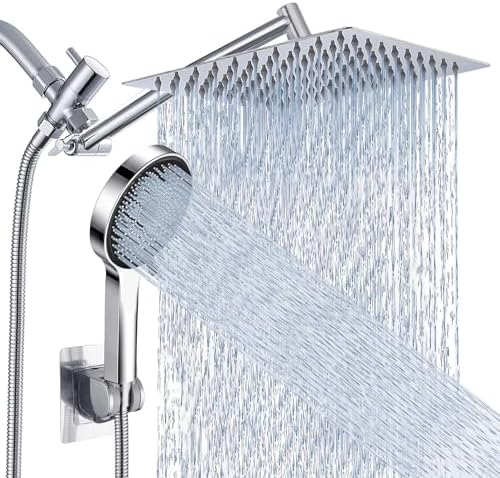 8 Sliver Extension Handheld Shower Head with 60 Hose