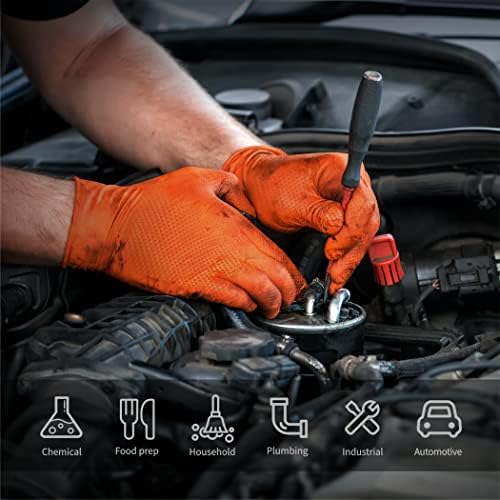 Nitrile Mech Gloves Heavy-Duty Chemical-Resistant