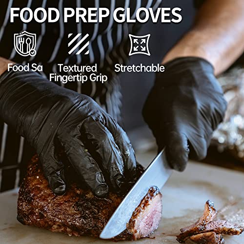 Basic Black Nitrile Exam Gloves