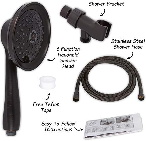 Durable 6-Inch Handheld Shower Massager