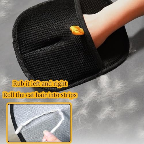 Double-Sided Pet Grooming Gloves