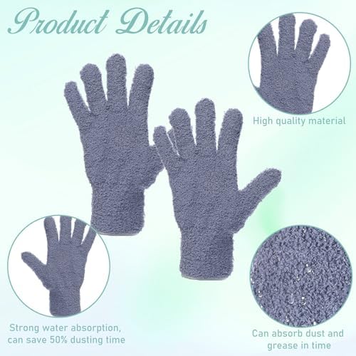 Efficient Dusting with DJUNW Microfiber Gloves