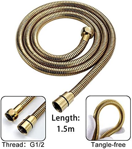 Handheld Shower Brushed Gold Stainless Steel