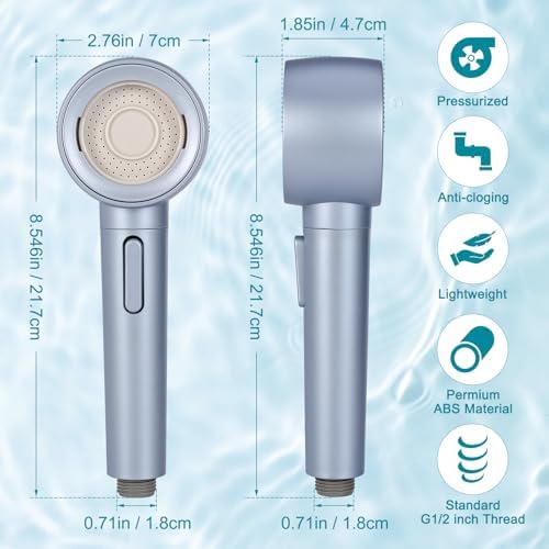 High-Pressure No-Clog Shower Head