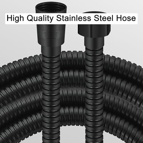 WhyAtt Black Filtered Handheld Shower Head