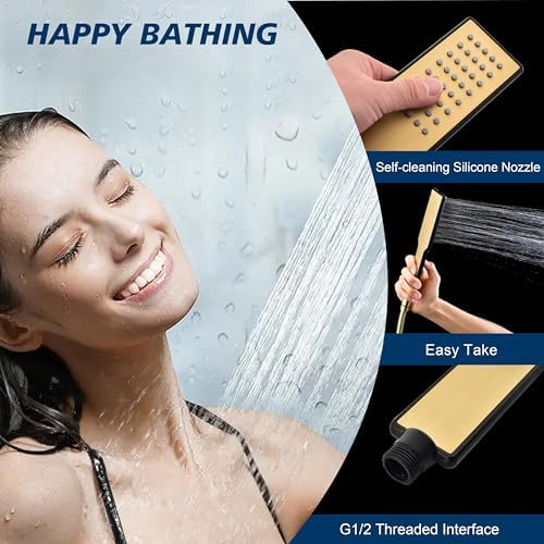 Stylish QISHENG Handheld Shower Head High Pressure Water Saving