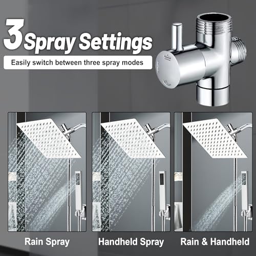 Premium Handheld Metal Shower Chrome