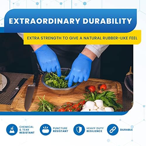 Safe Nitrile Gloves for Kitchen or Family Cleaning