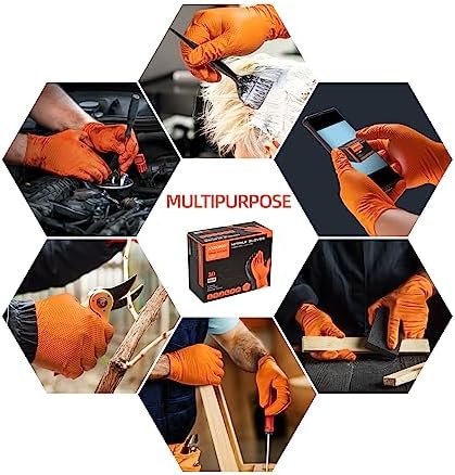 Nitrile Mech Gloves Heavy-Duty Chemical-Resistant