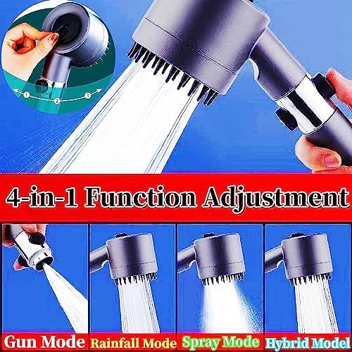 German massage shower with multiple settings and pressure boost